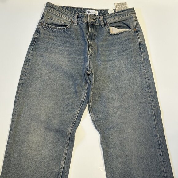 Full Length TRF Mid-Rise Wide Leg Jeans - Picture 3 of 4